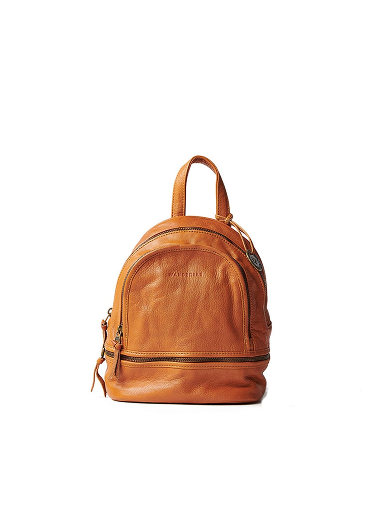 Wanderers Travel Co Premium Leather Pozzuoli Backpack in Tan DEEPETCHTEMPLETBurgcopycopy_ff  main image 3