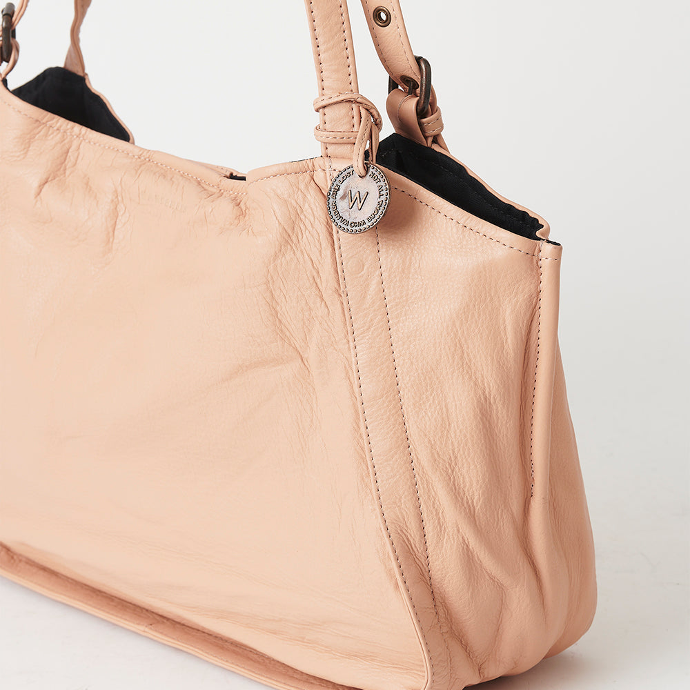 Valentina Tan newest Leather Hobo Shoulder Bag