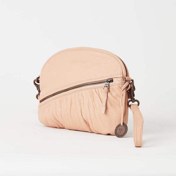stitching half moon bag - Shop cowa-boutique Messenger Bags