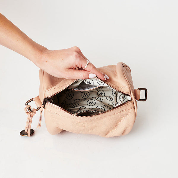 Womens Crossbody Barrel Bag With Coin Purse Top Handle Barrel Bag